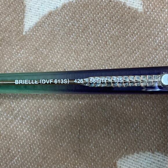 DIANE VON FURSTTENBURG Brielle Sunglass Frames DVF613S Women's Ombre Green Clear - Picture 5 of 9